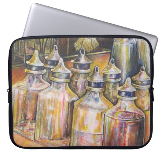 Ideografie van Golden Light Laptop Sleeve (Voorkant)