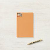 Ideografie van Golden Light Post-it® Notes (Op bureau)
