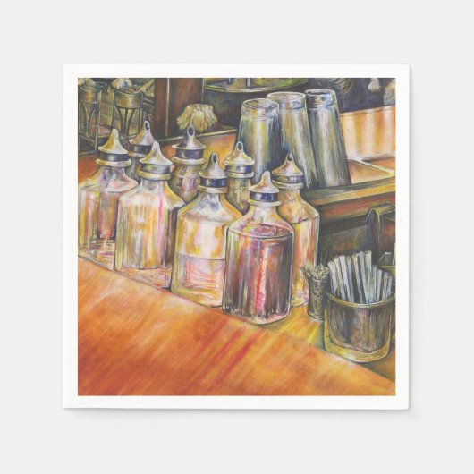 Ideografie van Golden Light Servet (Voorkant)