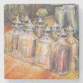 Ideografie van Golden Light Stenen Onderzetter (Voorkant)