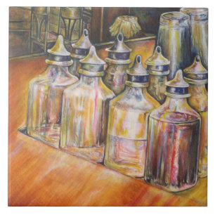 Ideografie van Golden Light Tegeltje