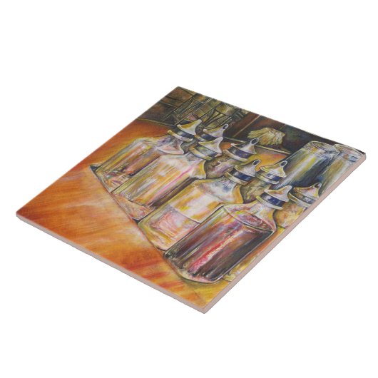 Ideografie van Golden Light Tegeltje (Zijkant)