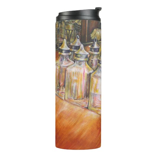 Ideografie van Golden Light Thermosbeker (Gedraaid links)