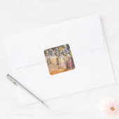 Ideografie van Golden Light Vierkante Sticker (Envelop)
