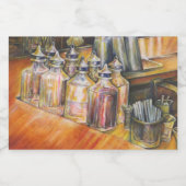 Ideografie van Golden Light Voedselcontainer Etiket (Enkel label)