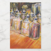 Ideografie van Golden Light Voedselcontainer Etiket (Enkel label)