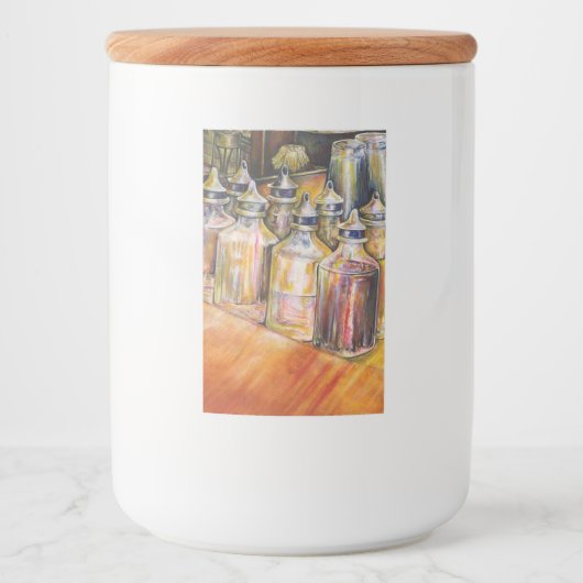Ideografie van Golden Light Voedselcontainer Etiket (Voorkant)