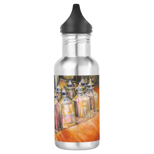 Ideografie van Golden Light Waterfles (Links)