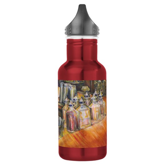 Ideografie van Golden Light Waterfles (Links)