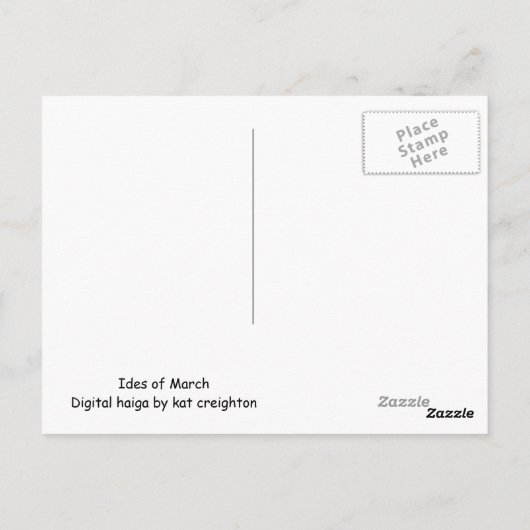 Ides of March Briefkaart (Achterkant)