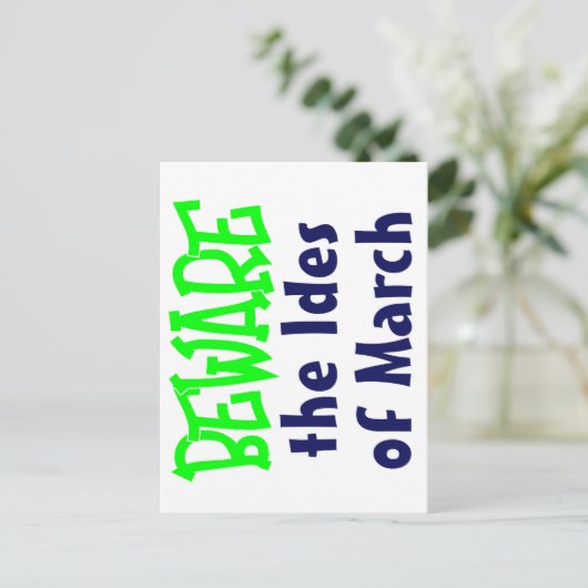 Ides of March Briefkaart (Staand voorkant)