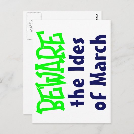 Ides of March Briefkaart (Voorkant / Achterkant)