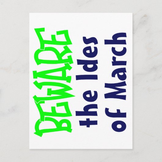Ides of March Briefkaart (Voorkant)