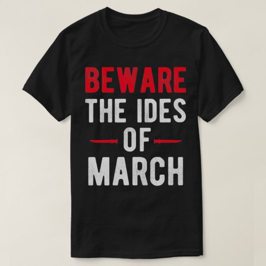 Ides of March Citote English Professor Teacher T-shirt (Design voorkant)