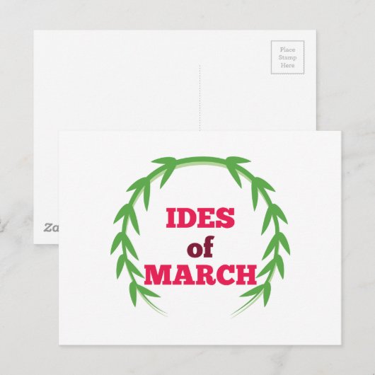 Ides van maart briefkaart (Voorkant / Achterkant)