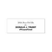 Ides van Trump Witte Huis Roze Slip Trump Resist Rubberstempel (Gestempeld)