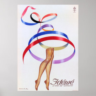 IDEWE vrouwen stoppen met het gijzelen Franse Mode Poster