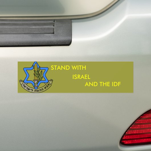 idf bumpersticker (Op auto)