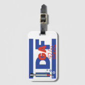 IDF en IDGAF concept Israëlisch Palestijns conflic Bagagelabel (Voorkant (verticaal))