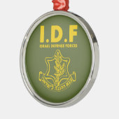 IDF Israel Defence Forces - ENG Metalen Ornament (Links)