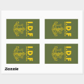 IDF Israel Defence Forces - ENG Rechthoekige Sticker (Vel)