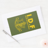 IDF Israel Defence Forces - ENG Rechthoekige Sticker (Envelop)