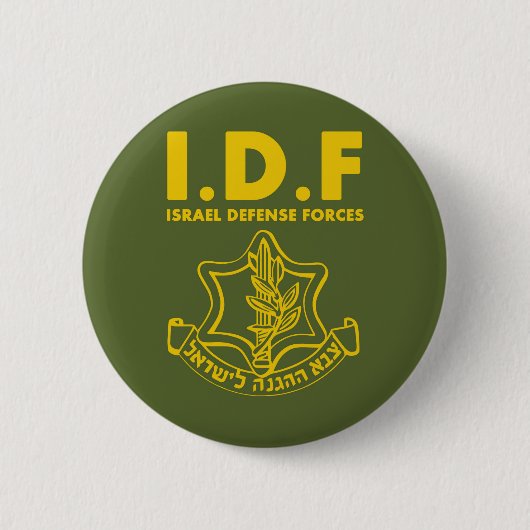 IDF Israel Defence Forces - ENG Ronde Button 5,7 Cm (Voorkant)