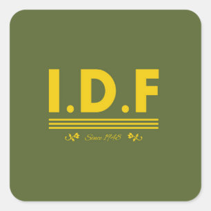 IDF sinds 1948. Vierkante Sticker