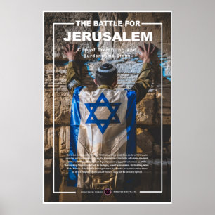 IDF Soldaat bij de Westerne Muur Poster