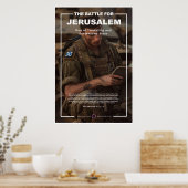 IDF Soldaat leest Thora Poster (Keuken)