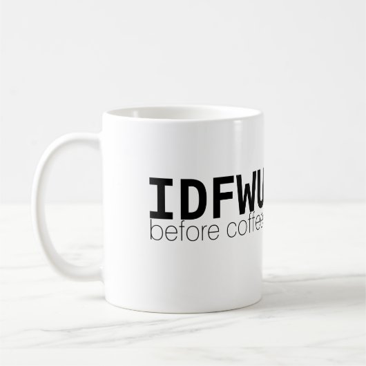 IDFWU voor koffie-Mok Koffiemok (Links)