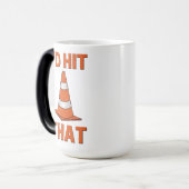 I'd'hit that funny autocross design oranje cone magische mok (Voorkant links)