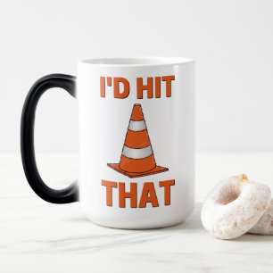 I'd'hit that funny autocross design oranje cone magische mok