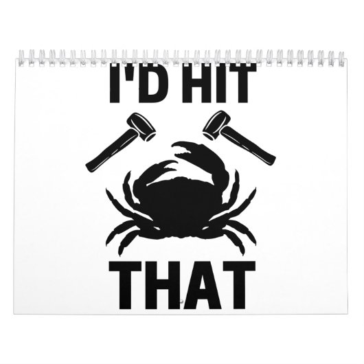 I'd'hit that funny crab lovers seafood barbeque kalender (Hoes)