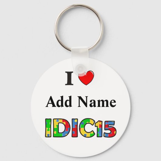 IDIC15 Keychain I Liefde past aan (Voorkant)