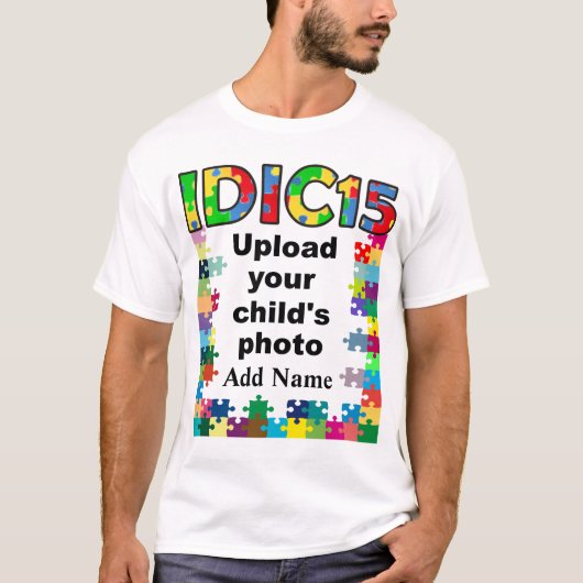 IDIC15 Mannen Shirt Puzzel Lijst Aanpassen (Voorkant)