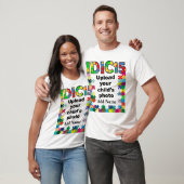 IDIC15 Mannen Shirt Puzzel Lijst Aanpassen (Unisex)