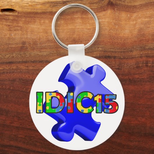 IDIC15 Sleutelhanger Blue Puzzle (Voorkant)