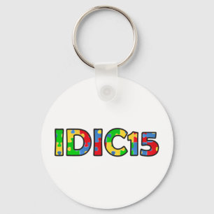 IDIC15 Sleutelhanger Multicolor Puzzle