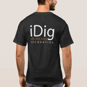 iDIG. Excavator. Backhoe Operator. Cadeaus en Merc T-shirt