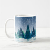 Idillyc Serene Whimsical Magical Snow Landscape Koffiemok (Links)