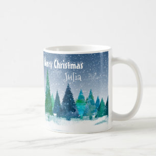 Idillyc Serene Whimsical Magical Snow Landscape Koffiemok