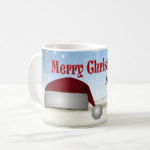 Idillyc Serene Xmas Magical Snow Funny Santa Koffiemok (Voorkant links)