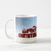 Idillyc Serene Xmas Magische sneeuwlandschap Koffiemok (Links)