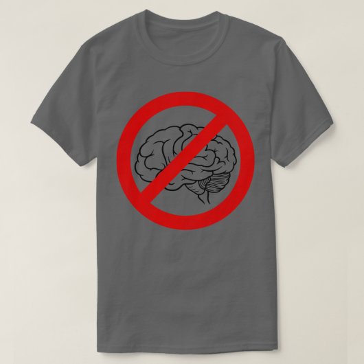 Idiocratie Het hersenloze T-shirt (Design voorkant)