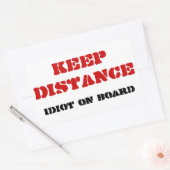 Idioot aan boord van stickers (Envelop)