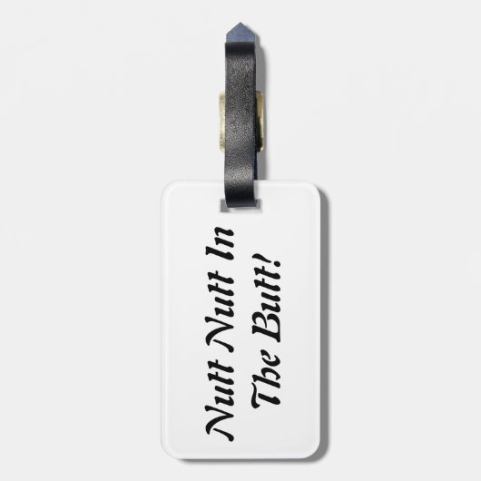 idioot bagagelabel (Achterkant verticaal)