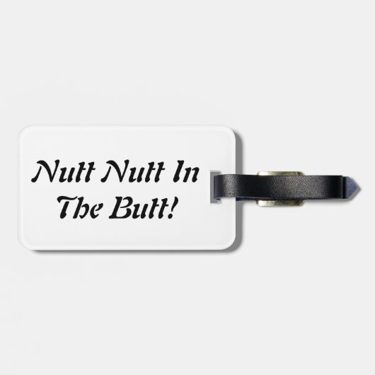 idioot bagagelabel (Achterkant horizontaal)