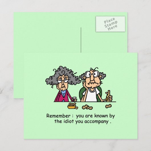 Idioot Company Briefkaart (Voorkant / Achterkant)