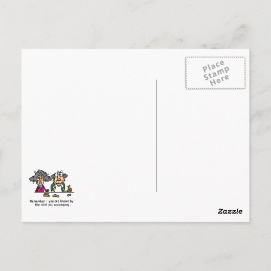 Idioot Company Briefkaart (Achterkant)